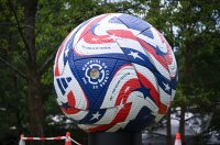 Adidas Club World Cup Ball  vor Home of FIFA in Zuerich