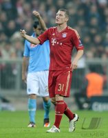 Fussball CHL  Saison 2011/2012: Bastian Schweinsteiger (FC Bayern Muenchen)