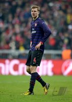 FUSSBALL INTERNATIONAL CHL ACHTELFINALE 12/13: FC Bayern Muenchen - FC Arsenal London