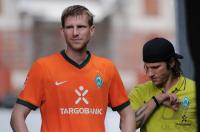 Fussball 1. Bundesliga  Saison 2010/2011:  Torsten Frings  und Per Mertesacker (SV Werder Bremen)
