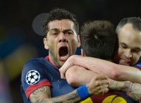 FUSSBALL INTERNATIONAL CHL ACHTELFINALE 12/13: JUBEL Barca