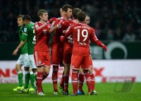 Fussball  1. Bundesliga  13/14: JUBEL FC Bayern Muenchen