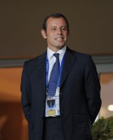 Fussball UEFA SUPER CUP 2011: Praesident  Sandro Rosell (FC Barcelona )