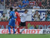 FUSSBALL  1. BUNDESLIGA:  RENSING (FC Bayern Muenchen) rettet hinter der Torlinie