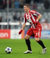 Fussball Champions League  Saison 2010/2011: Bastian Schweinsteiger (FC Bayern Muenchen)
