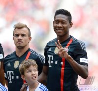 Fussball 1. Bundesliga 2014/2015: Teampraesentation FC Bayern Muenchen