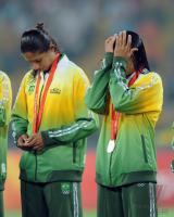 FUSSBALL  Olympia 2008  Finale Frauen  Brasilien - USA