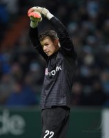 Fussball, 1. Bundesliga  Saison 2014/2015: SV Werder Bremen - Borussia Dortmund