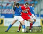 Fussball 1. Bundesliga: Bochum - Stuttgart, Zweikampf