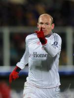 FUSSBALL  International CHL 09/10 : JUBEL ROBBEN (FC Bayern  Muenchen)