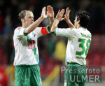 Fussball DFB-Pokal: Bremen - Leverkusen, Jubel Bremen