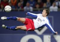 Fussball 1. Bundesliga: HSV, LAUTH Einzelaktion am Ball