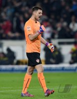 Fussball 1. Bundesliga Saison 14/15: JUBEL Torwart Sven Ulreich (VfB Stuttgart)