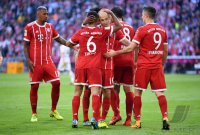Fussball 1. Bundesliga Saison 17/18: FC Bayern Muenchen - SC Freiburg