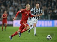 FUSSBALL INTERNATIONAL CHL VIERTELFINALE 12/13: Arjen Robben (FC Bayern Muenchen)