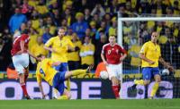 Fussball WM  2010  Qualifikation:  Daenemark - Schweden