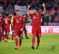 Fussball 1. Bundesliga Saison 18/19: FC Bayern Muenchen - VfB Stuttgart