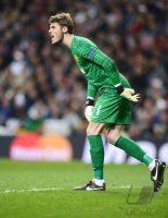 FUSSBALL INTERNATIONAL CHL ACHTELFINALE 12/13:  Torwart David De Gea (Manchester United FC)
