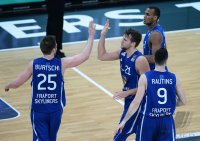 Basketball 1. Bundesliga 2013/2014:  Walter Tigers Tuebingen - Fraport Skyliners Frankfurt