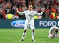 Fussball Champions League Finale 2014: JUBEL Cristiano Ronaldo (Real Madrid)