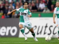 Fussball 1. Bundesliga: Werder, DIEGO Einzelaktion