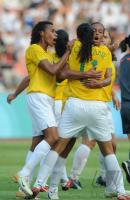 FUSSBALL  Olympia 2008   Vorrunde  Frauen   Nigeria - Brasilien