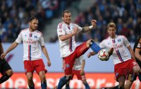 Fussball, 1. Bundesliga  Saison 2014/2015, Relegation: Hamburger SV - Karlsruher SC