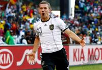 FUSSBALL WM 2010, ACHTELFINALE:  JUBEL Lukas PODOLSKI (Deutschland)