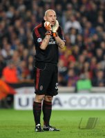 FUSSBALL INTERNATIONAL  CHL Viertelfinale 11/12:  Torwart Christian Abbiati (AC Mailand)