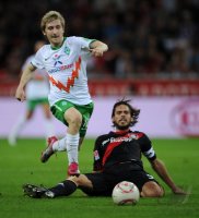 Fussball: 1. Bundesliga Saison 2010/2011: Leverkusen - Bremen