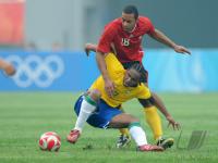 FUSSBALL  Olympia 2008   Vorrunde  Maenner   Brasilien - Belgien