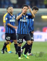 FUSSBALL SERIE A:  Jubel Yuto Nagatomo (Inter Mailand)