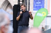 Politik, Wahlkampf Buendnis 90/Die Gruenen: Gruenen Bundesvorsitzender Robert Habeck