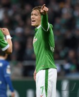 Fussball, 1. Bundesliga  Saison 2014/2015: SV Werder Bremen - VfL Wolfsburg