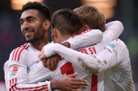 Fussball, 1. Bundesliga  Saison 2014/2015: Hamburger SV - Borussia Moenchengladbach