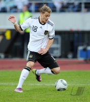 Fussball: International Saison 2010/2011: Deutschland U21, VUKCEVIC am Ball