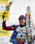 SKI   Weltcup Abfahrt Mnner Marco Bchel (LIE) freut sich ber seien Platz 7