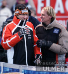 Ski Weltcup Herren Slalom Flachau-  Neureuther im Gespraech mit Wasmeier