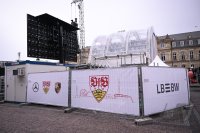 Fussball DFB Pokal Finale 24/25: Arminia Bielefeld - VfB Stuttgart, Public Viewing auf dem Schlossplatz