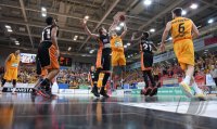 Basketball 1. Bundesliga 14/15 Hauptrunde:  Walter Tigers Tuebingen - ratiopharm Ulm