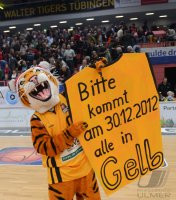 Basketball 1. Bundesliga 2012/2013:  Walter Tigers Tuebingen - Fraport Skyliners Frankfurt