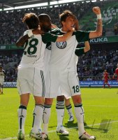 Fussball: 1. Bundesliga Saison 2010/2011: Wolfsburg - Koeln