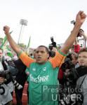 Fussball 1. Bundesliga: Bayern - Bremen, MEISTERJUBEL AILTON