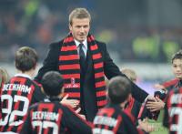 FUSSBALL SERIE A:  Vorstellung BECKHAM (AC Mailand)