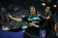 Fussball UEFA Cup Halbfinale  08/09  Hamburger SV - Werder Bremen