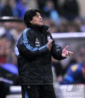 Fussball Nationalmannschaft : Trainer Diego Armando Maradona (ARG)