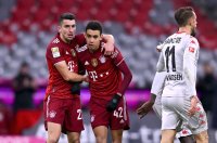 Fussball 1. Bundesliga Saison 21/22: FC Bayern Muenchen - 1. FSV Mainz 05