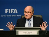 Fussball  International: FIFA Praesident Joseph S. Blatter (Schweiz)