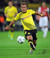 Fussball CHL  Saison 2011/2012:  Borussia Dortmund, GOETZE am Ball