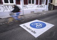 Fahrradstrasse in Tuebingen